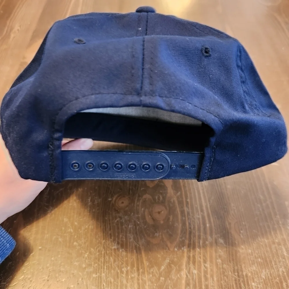 Vtg Roth Steel Corp Hat Home Of Super Shred Navy Blue Snapback Hat Cap NWOT OSFA